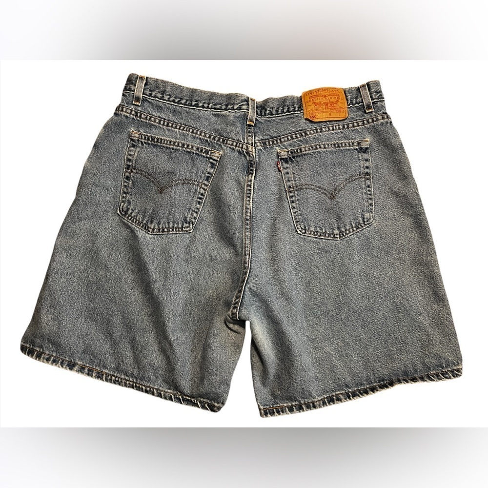 Vintage Levi's 550 Relaxed Fit Denim Blue Jean Shorts Made In USA Jorts 22 MIS
